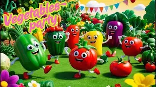 Welcome to the Vegetable Party! 🥦🎶| Learn Vegetable While Dance | Baby Cartoons