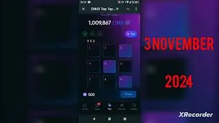 3 November 2024(3.11.2024) ONUS Tap Tap Tap | ONX Daily Code | #airdrop#onus#tap2earn#onx