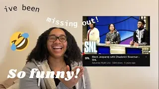 Singer FIRST TIME Reacting to Black Jeopardy with Chadwick Boseman - SNL