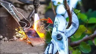 how to make garden pruning shears |tree cutting scissors making process|