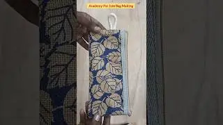 DIY | Learn making Jute Zipper Purse in 1 minute | Academy for Jute Bag Making