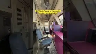 EMU train &ldquo;Vajra&rdquo; at Howrah Jn.modern interiors Cabin