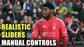 Manual Controls Realistic Sliders Gameplay | EA FC 25