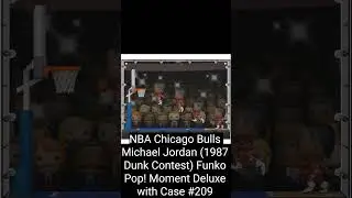 NBA Chicago Bulls Michael Jordan (1987 Dunk Contest) Funko Pop! Moment Deluxe with Case #209