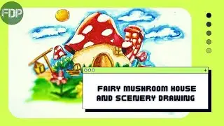 Fantasy Mushroom House Magical Village Cartoon Scenery