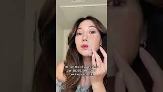 Blotting the oil away #skincare #skincareroutine #skincaretips