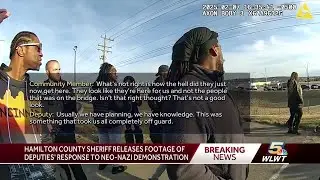 Hamilton County sheriff releases bodycam video of response to neo-Nazi demonstration