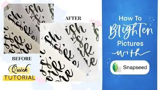 How to Edit Your Pictures for Instagram with Snapseed | Increase Photo Brightness | JW Tutorial