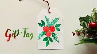Easy Gift Tag for Christmas Gifts 🎁 | Easy Gift Tag Idea | Handmade Holiday Gift Tag #christmas