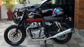Interceptor650 exhaust sound and walkaround. Sunset strip color