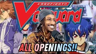 REACTING TO ALL THE CARD FIGHT VANGUARD OPENINGS!!! (1-30)