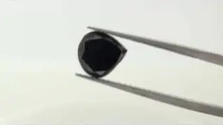 Beautiful 2.34 Carat Natural Jet Black Diamond - Fancy Pear Cut - SEE VIDEO