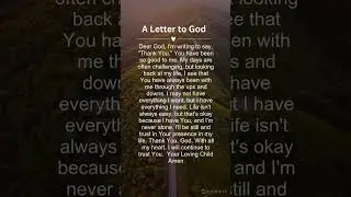 A letter to God 🙏#god #prayer #jesus #dailyprayers #bibleverses #gospel #christianprayer