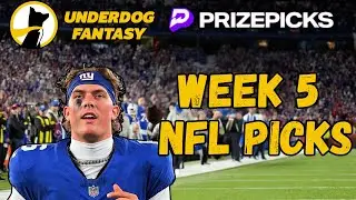 Underdog & PrizePicks NFL Week 5: Top Player Props to Target