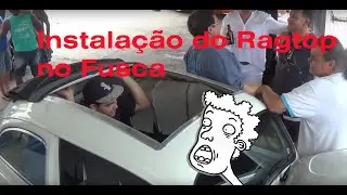 Fusca 1986 de Maurício - Instalação do Ragtop