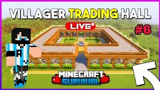MINECRAFT Survival / Villager Trading Hall Build / Day-6