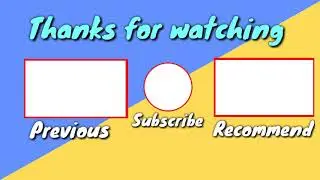 End screen outro no copyright || End screen outro for YouTube videos without copyright