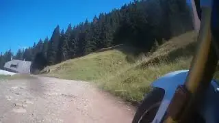 Straninger Alm Auffahrt von italienischer Seite (Passo Polentin)