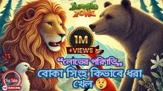 বোকা সিংহ কিভাবে ধরা খেল? 😲 | শিয়াল ও ভাল্লুকের মজার গল্প