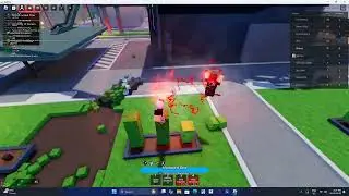 Playing Jujutsu beatdown in roblox
