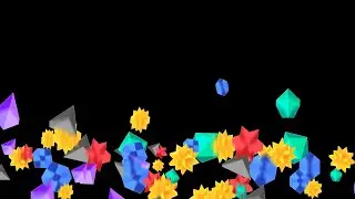 Bits cascade with bounce for Twitch stream alerts