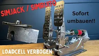Simjack / SimRuito Pedale Loadcell verbogen! Einfacher Umbau und Fazit nach 2 monaten Sim Racing.