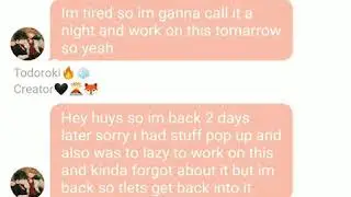 Bakukiritodo Texting Story Part 1