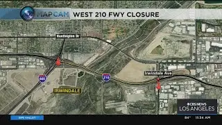 Locals react to 210 Freeway closure