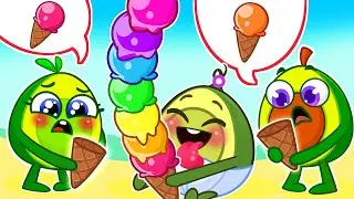 Sharing Ice Cream for Kids | Yummy Ice Cream Song | Kids' Songs and Nursery Rhymes