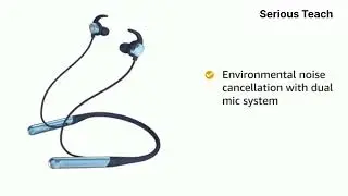 Noise Flair in-Ear Wireless Bluetooth Smart Neckband Earphone with Touch Controls