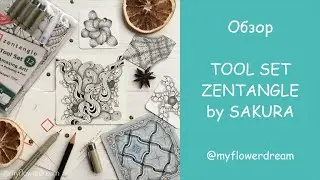 Видео-обзор на набор для рисования в стиле Zentangle от фирмы SAKURA