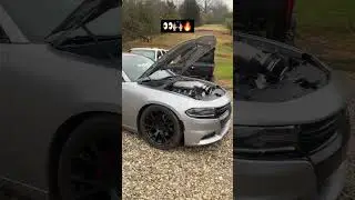 HOLLEY HI-RAM & CAMMED CHARGER RT 🙌🏼🔥 #dodge #hemi #hemiv8 #charger #mopar #v8engine #hellcat