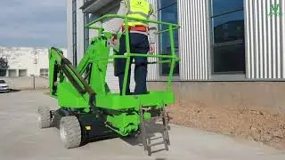 JOVOO 12m Electric Articulated Boom Lift operating video