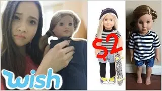 TRYING ON CHEAP $2 DOLL CLOTHING FROM WISH