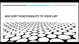 Video 3: React Hooks in Action: Sorting a List with useState and useEffect