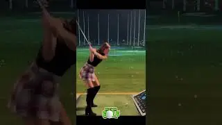 Amazing GOLF SWING ⛳ YOU MUST SEE 🏌️&zwj;♀️ golf GIRL AWESOME swing 🔴 Golf #shorts