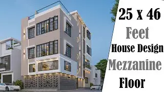 Beautiful 25x46 House Design | Smart Small Plot Home