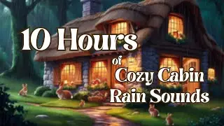 10 Hours of Cozy Cabin Rain Sounds - Countryside Rainy Day Sounds for Relaxation, Sleep, & Studying