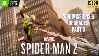 MARVEL&rsquo;S SPIDER-MAN 2 Side Missions & Upgrades Gameplay Part 5 [4K 60FPS]