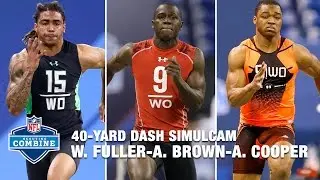 Will Fuller vs. Antonio Brown vs. Amari Cooper vs. Brandin Cooks | 40-Yard Dash Simulcam