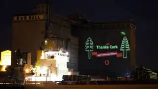 Vodafone Christmas - Laser Graffiti