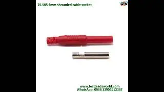 25 505 4mm shrouded cable socket #diyelectronics #electricaltesting #electronicconnector