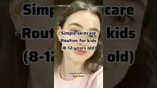 Affordable and simple skincare routine items (8-12 years old) #aesthetic #skincare #skincareroutine