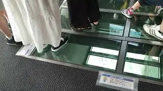 Scared of heights? 😉 Glass floor at the top of Tokyo Skytree