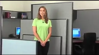 Global Industrial Office Partitions with Modular Wire Management Raceway