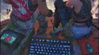 Ela controla o mause e eu o teclado