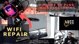 LIVE! iPhone 6S Plus Overheating. Troubleshooting w/Seek Thermal Cam. iRepair P10 WiFi Unbind Purple