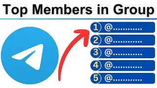 How to see top members list in telegram group