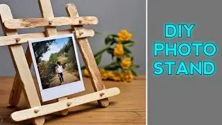 DIY PHOTO STAND WITH POPSICLE STICKS #diycrafts #inventions Inventor Studio 