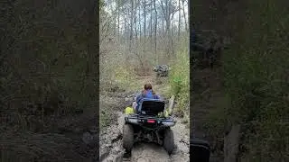 Yamaha Grizzly 700 Going Through The Swamp #offroad #atv #mud #shorts